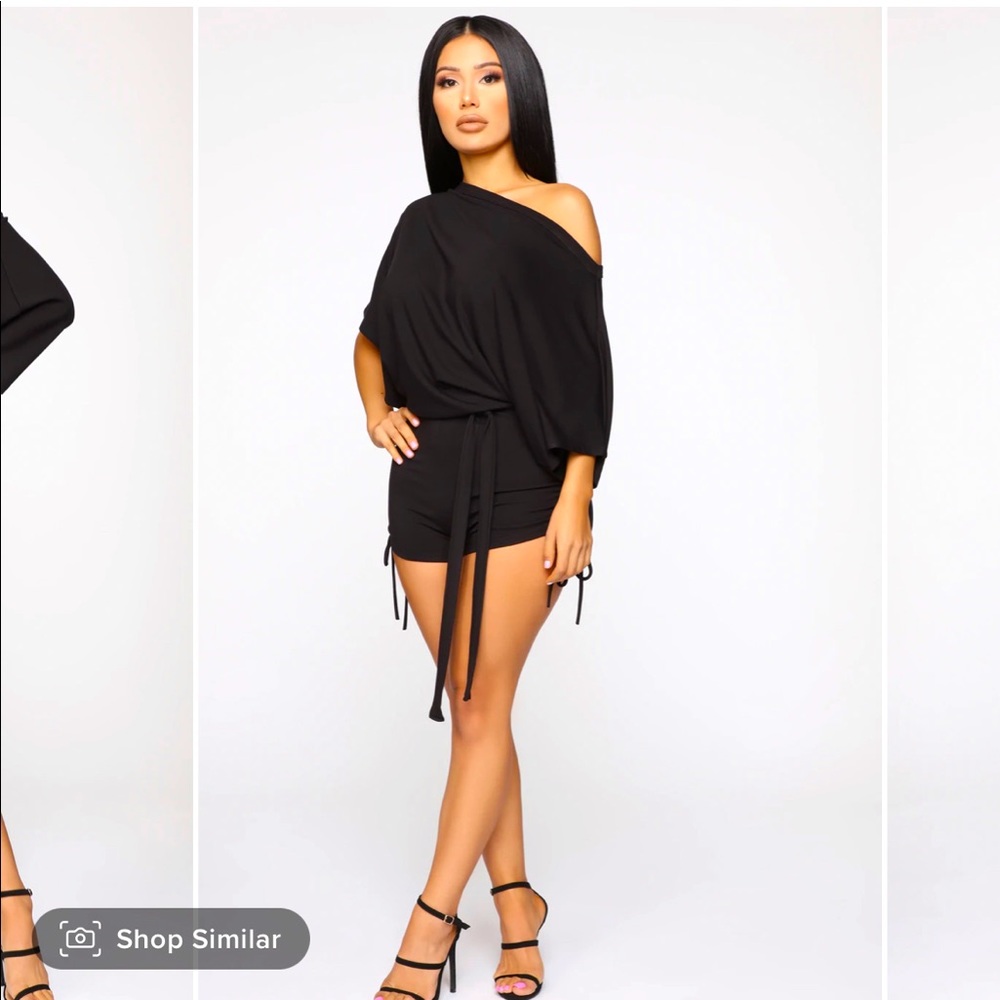 Fashion Nova Black romper